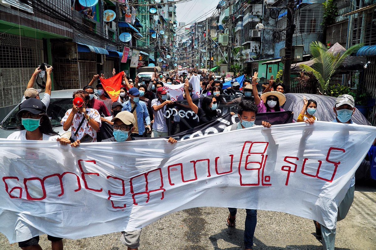 Naing Sit Thway (@naingsitthway) on Twitter photo Southokkalar Strike #Apr27Coup #WhatsHappeningInMyanmar Southokkalar Strike #Apr27Coup #WhatsHappeningInMyanmar