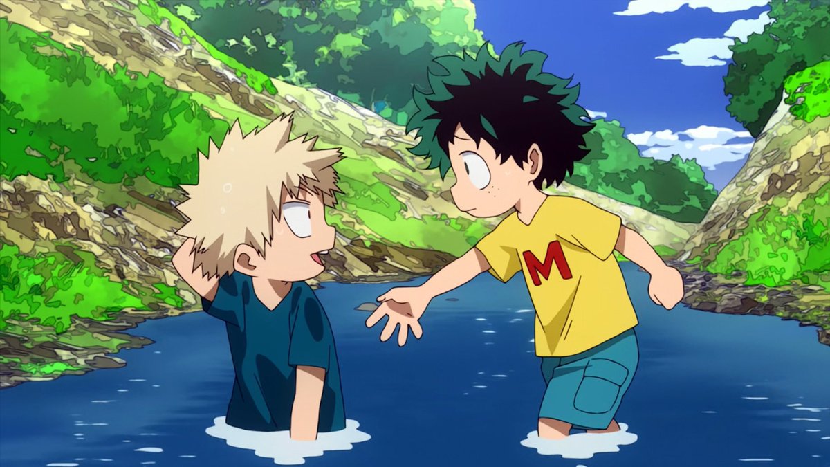 Of the dozen+ flashbacks we’ve been shown Deku initiates an interaction with Bakugo a grand total of …•••ONE time