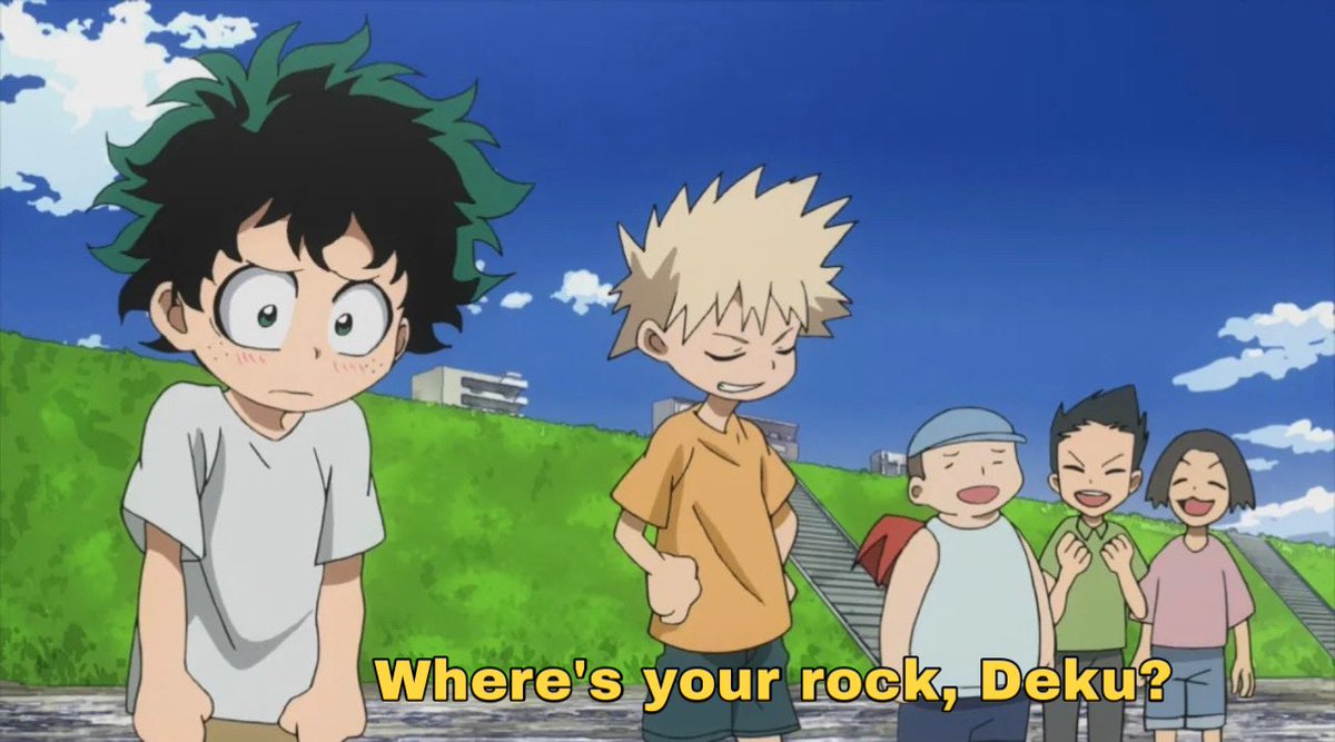 All the other Deku will be just vibing in the background, staying in his lane,minding his own business, but Kacchan needs /any/ of his attention like a gd fish needs water