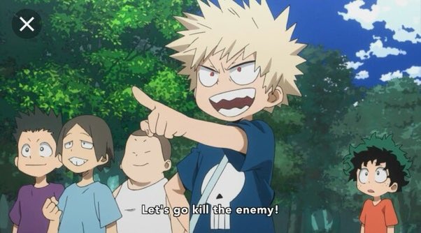 When Kacchan does have Deku’s attention he could almost passes as dare I say friendly?  lol