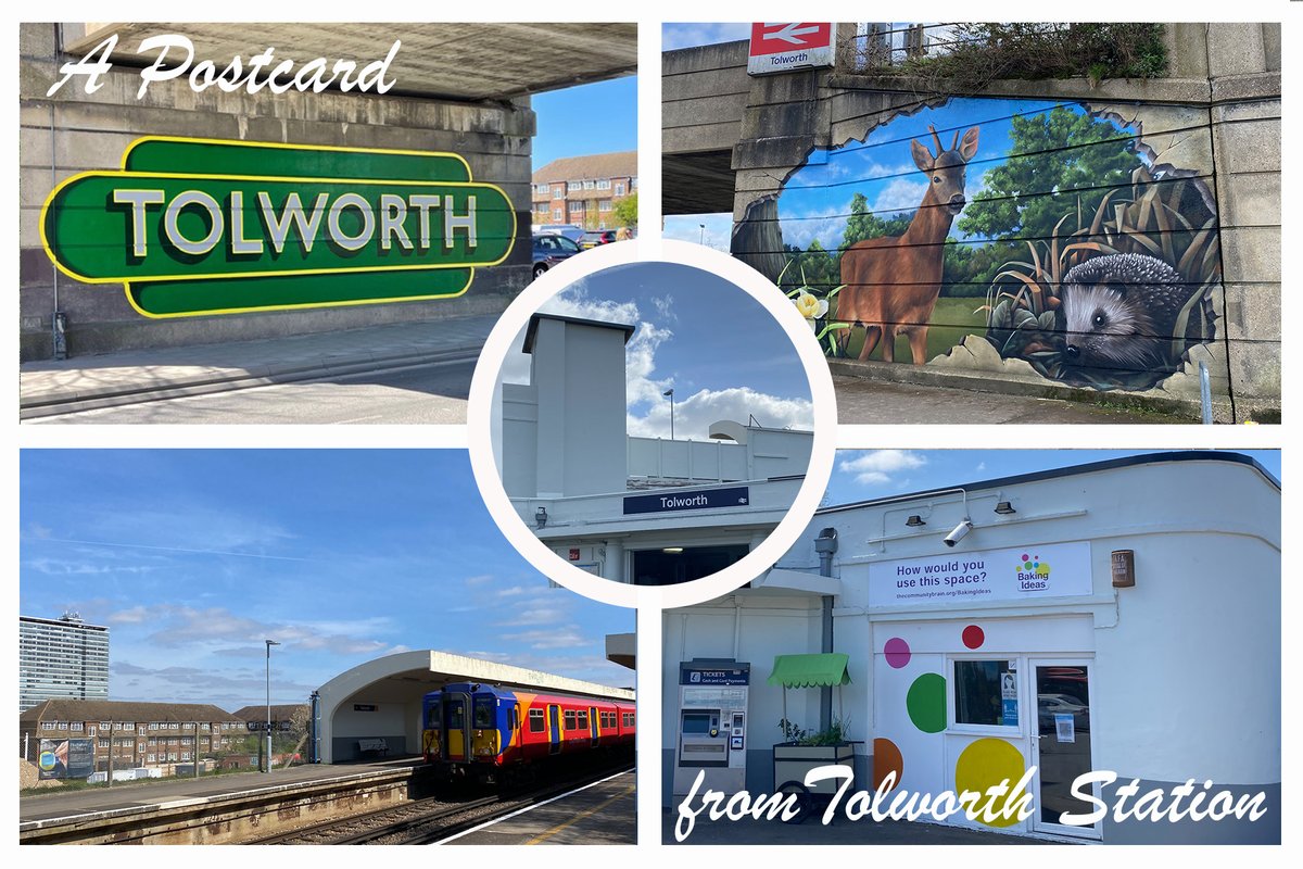 communitybrain's tweet photo. Good morning to you all. Here’s a little postcard from Tolworth Station from everyone at The Community Brain wishing you a Happy Tuesday wherever you are 
@LordScroley
@SW_Help 
@networkrail
@RBKingston
@lionel_stanhope
 #weareskyhigh #bakingideas #tolworth #tolworthmatters https://t.co/EsxBcAAnIP