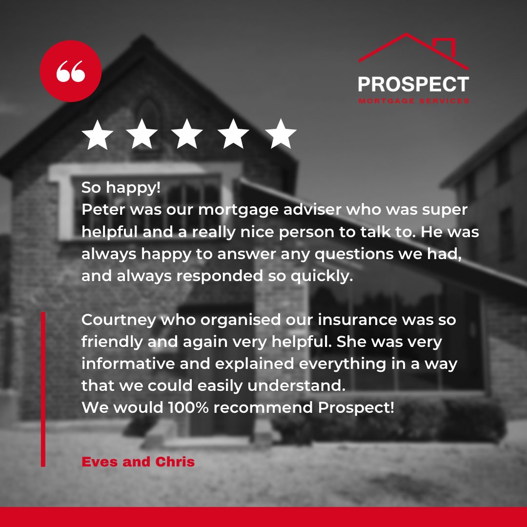 ⭐️⭐️⭐️⭐️⭐️

A huge well done to Pete, our Mortgage Adviser, and Courtney, our Mortgage &amp; Protection Administrator, for their brilliant service and 5 star review! 

Keep up the great work team ❤️