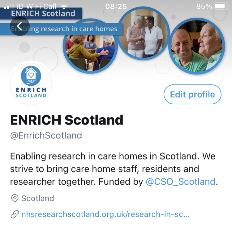 irina_mclean's tweet image. Exciting news! ENRICH Scotland forum funded by @CSO_Scotland and supported by @NHSResearchScot has its own Twitter account now! We are going to tweet about all things #carehome #research in Scotland and would appreciate your support 🙌 @EnrichScotland