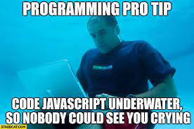 Samoina's tweet image. day 12 of #100DysOfCode and, there's only one way to describe my JS experience...
#javascript
#javascriptmemes
#WomenWhoCode
#CodeNewbie