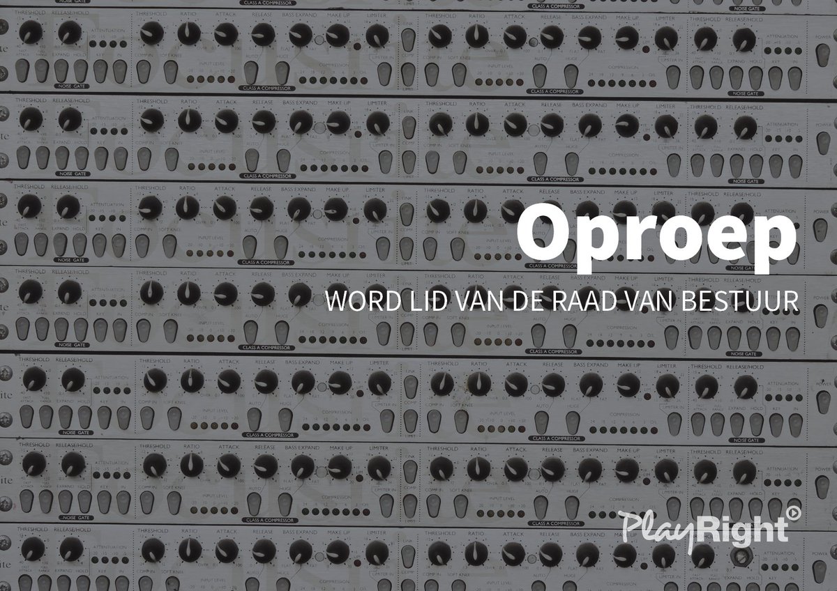 PlayRightbe's tweet image. 📣OPROEP: Wil jij jouw #beheersvennootschap mee besturen? Stel je dan nu kandidaat voor een van de bestuursmandaten, in functie van je artistieke hoofdactiviteit:  bit.ly/2R5f6s4