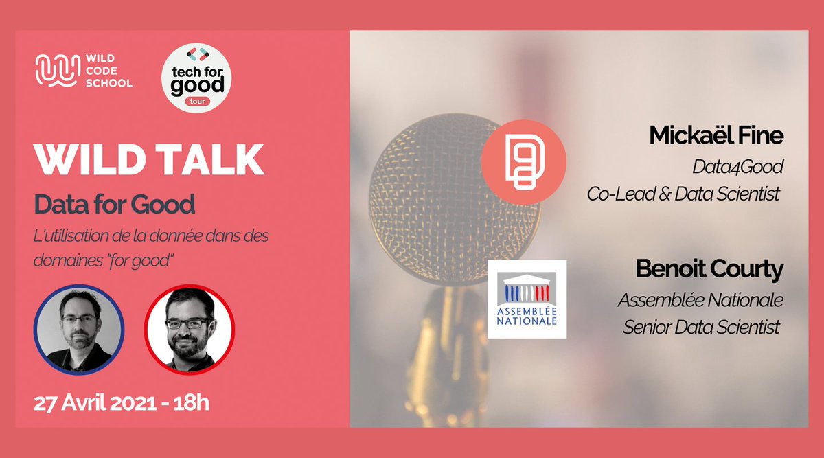 👍 Utilisation des data pour le bien commun ? 
C'est possible !

Novice ou expert·e de la data, venez découvrir des projets du big data en faveur du bien commun, avec la <a href="/WildCodeSchool/">Wild Code School</a> et des intervenants à la pointe du sujet.

👉 Inscription ici : ow.ly/sY0V50EsTNr