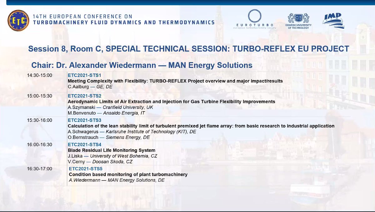 We have just started our special technical session at the #ETC14 conference. Looking forward to presenting our results to an interested audience. 

#finalevent #flexiblepowergeneration