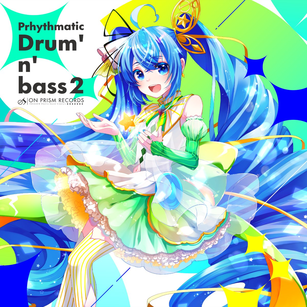 初音ミク 「°˖✧Prhythmatic Drum'n'bass 2✧˖° 」|めるのめる🎨(白雪とわ)のイラスト