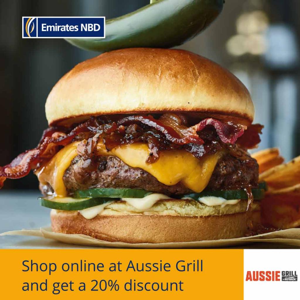 EmiratesNBD_KSA's tweet photo. Get 20% discount at Aussie Grill when paying online using your Emirates NBD Credit Card. The offer is valid until April 30th 2021.
Terms & Conditions Apply. For more details please visit
https://t.co/FIuIYiS3uw
#Aussie_Grill
#EmiratesNBDOffers
#EmiratesNBD_KSA
#KSA
#SaudiOffers https://t.co/BwSuJ25ubc