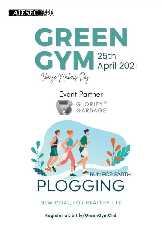 cash_kamal's tweet photo. Make a habit of Plogging that keeps you and Mother Nature Healthy
Join us in the event "Change Makers Day" on 25th April, 2021
Info - https://t.co/IIICkCxG3D
Register at: https://t.co/Mynb1CpDlr
#glorifygarbage #chandigarh #aiesec #savetheearth #india #plogging #runforearth https://t.co/d9vgRepixO