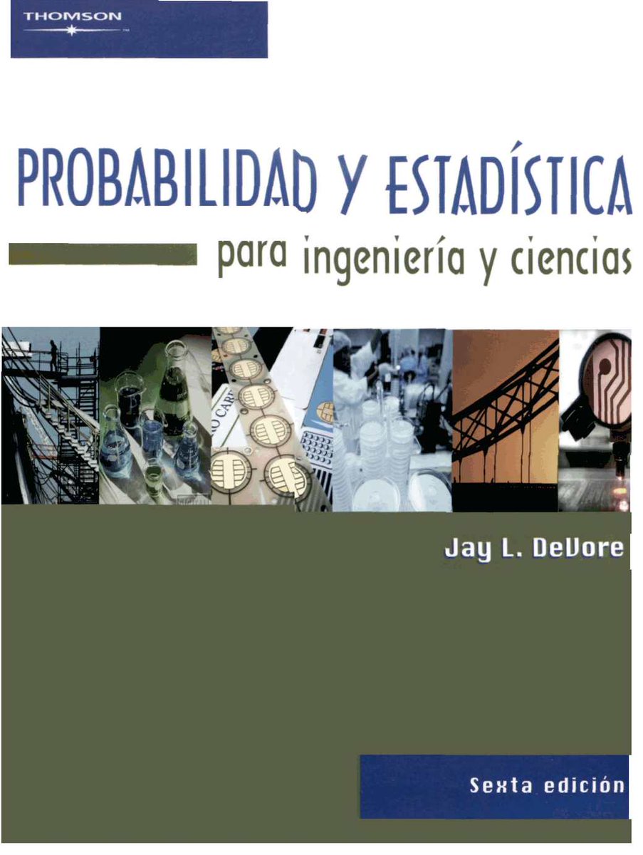 elsolucionario's tweet image. 📚 Probabilidad y Estadística para Ingeniería y Ciencias - Jay Devore - 6ta Edición
➖➖➖
✅ bit.ly/2IVyZM8
➖➖➖
#DescriptiveStatistics #Devore #Distributions #ElementaryStatistics #Estadística #EstadísticaBásica #IngenieríayCiencias