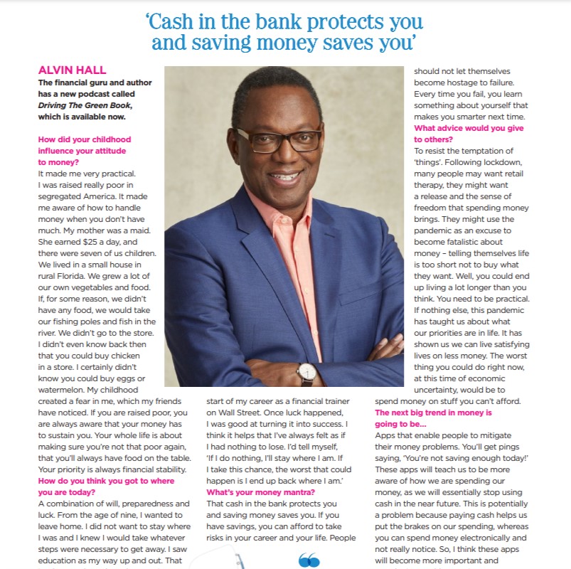 Did you know our Driving the Green Book host <a href="/alvin_d_hall/">Alvin Hall</a> is also a financial expert and educator? He shared his advice on wealth management and money trends in the latest <a href="/GHmagazine/">Good Housekeeping UK</a>! Pick up your copy today.