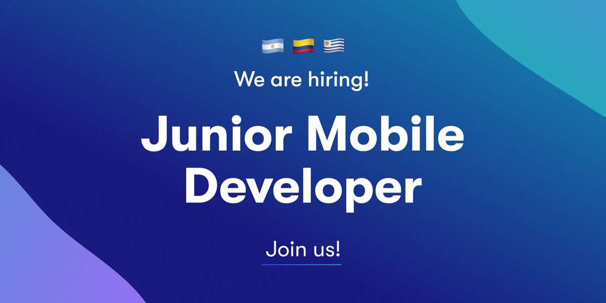If you have some kind of experience working with mobile development technologies, lots of enthusiasm and you want to learn many new things and grow in your career, apply! moove-it.com/careers/junior…