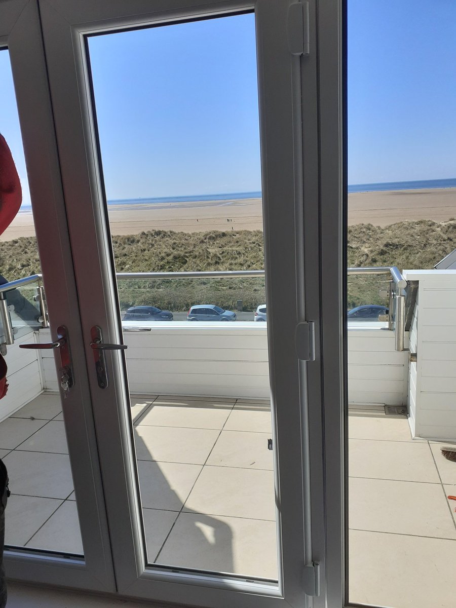BeardallPaul's tweet image. What a view, work today French doors on a penthouse, gotta love the #fyldecoast #awesomeviews #hometown