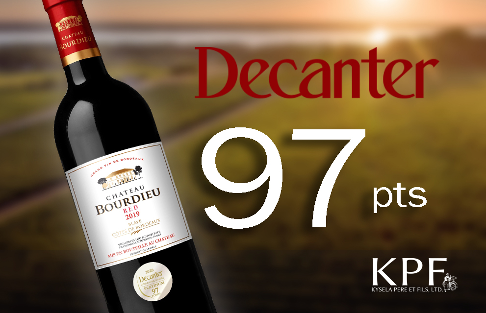 kysela's tweet image. Chateau Bourdieu #blayecotesdebordeaux is produced by Luc Schweitzer ans his two sons Richard and Ludovic. Together they strive to bring the best of the appellation.  @Decanter @DecanterAwards  #platinummedal #97points #bestofbordeaux #chateaubourdieu