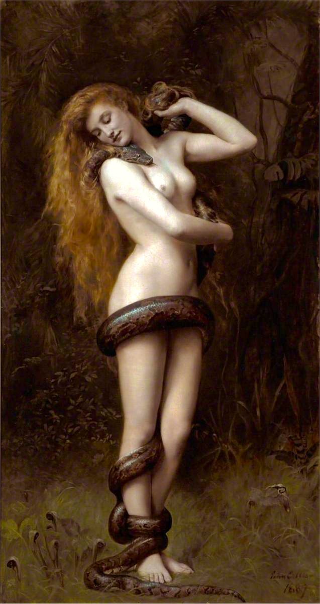 elenabolena's tweet photo. ¡Feliz día del Arte! 🎨🖌️
   🔸Lilith - Jhon Collier (1887) https://t.co/9K7sVDYUkZ