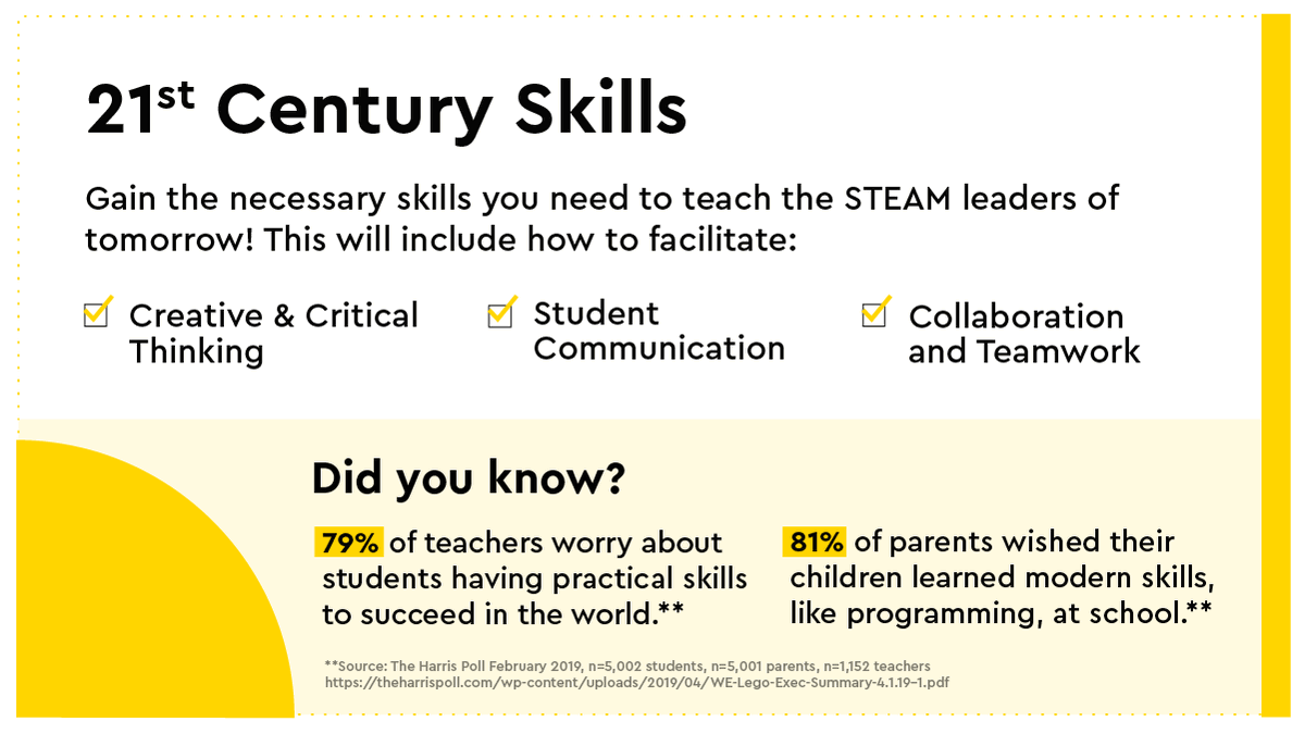LEGO_Education's tweet image. With over 40 years of experience in delivering learning through play solutions and inspiring confidence in learning, the LEGO Education Professional Development program is the perfect resource for every aspect of an educator's professional growth: lego.build/2wXd9q #PD