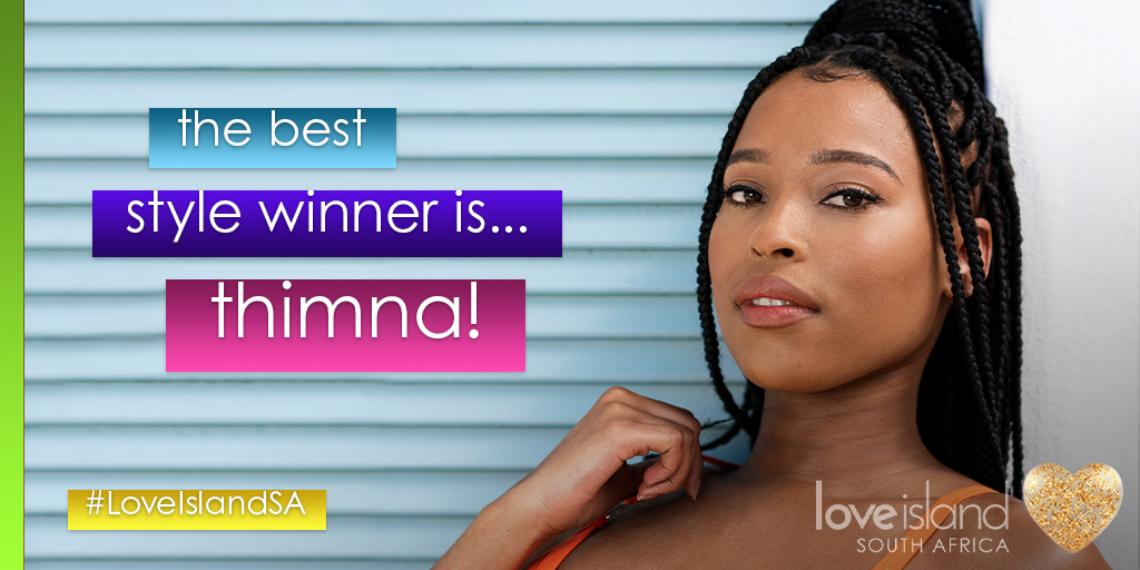 🤷‍♀️ We just report your votes! 😂
The debut #LoveIslandSA 💛🏝 award for best style goes to...
Thimna! 🖤 @itsmythimthim_