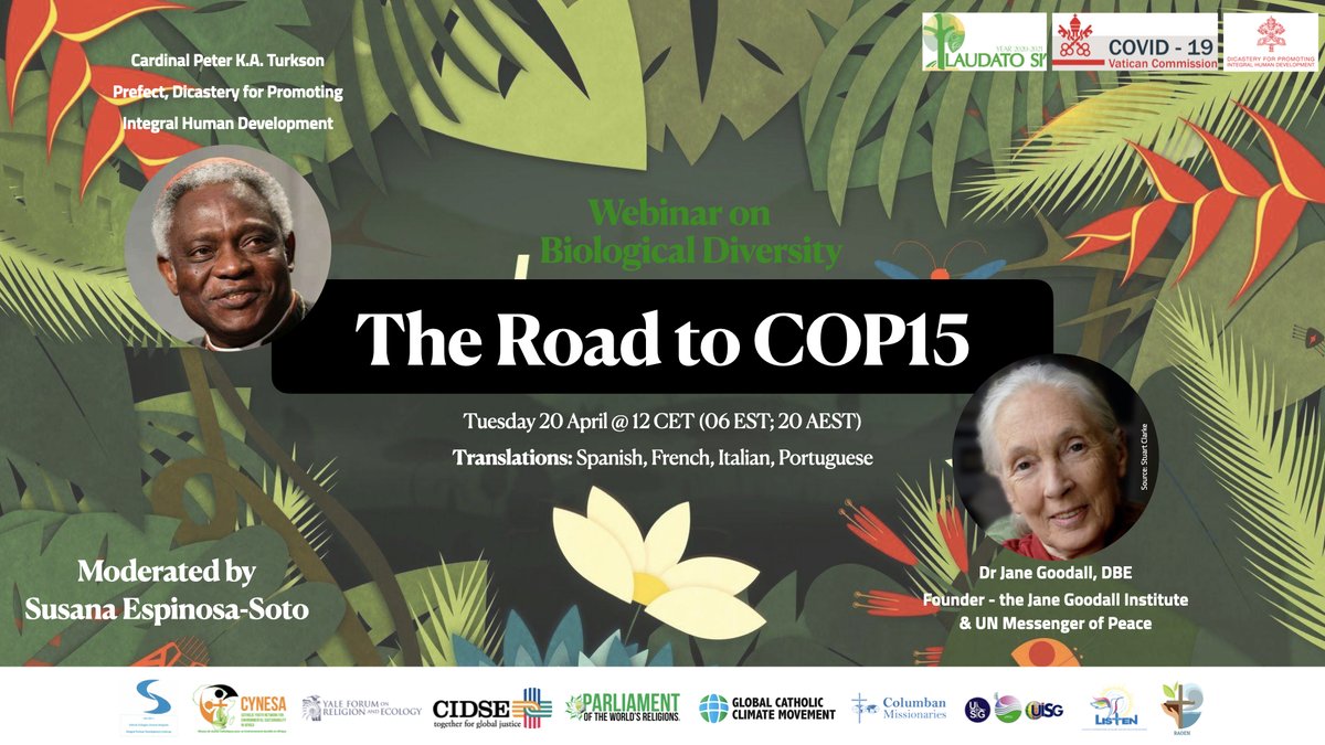 Integral Human Dev (@vaticanihd) on Twitter photo 🔴📢The Road to Cop15 A Laudato Si’ inspired Biodiversity Webinar
🗓️April 20th, 🕛12:00pm (CEST)
👂TRANSLATION will be available FR/IT/PT/ES
👇MORE INFO and Inscription Link humandevelopment.va/en/eventi/2021… via <a href="/VaticanIHD/">Integral Human Dev</a> #laudatosi #laudatosiyear #Biodiversity #COP15 🔴📢The Road to Cop15 A Laudato Si’ inspired Biodiversity Webinar
🗓️April 20th, 🕛12:00pm (CEST)
👂TRANSLATION will be available FR/IT/PT/ES
👇MORE INFO and Inscription Link humandevelopment.va/en/eventi/2021… via <a href="/VaticanIHD/">Integral Human Dev</a> #laudatosi #laudatosiyear #Biodiversity #COP15