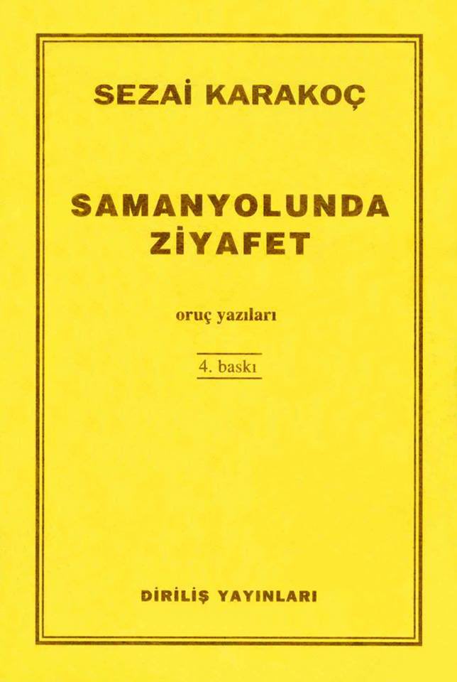 ibrahimuslu55's tweet photo. Ramazan 🌙 ayını kitap hediyesi vermeden geçirmek olmaz. 22 Nisan'a kadar bizi takipte olan-takibe alan, bu paylaşımı RT eden ve Beğenen dostlar arasından 10 arkadaşımıza kura ile Sezai Karakoç'un Samanyolunda Ziyafet/ Oruç Yazıları kitabını hediye verelim. 📚🎁 https://t.co/FAkVhS5ktR