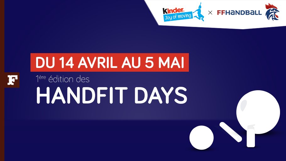 Ferrero en France (@ferrerofr) on Twitter photo Alors que nous traversons une période particulière, + que jamais le sport est un excellent terrain pour retrouver la joie de bouger
🆕Avec la <a href="/ffhandball/">FFHandball</a> nous lançons la 1ère édition des #HandfitDays. Pour en savoir plus👇
#KinderJoyOfMoving Alors que nous traversons une période particulière, + que jamais le sport est un excellent terrain pour retrouver la joie de bouger
🆕Avec la <a href="/ffhandball/">FFHandball</a> nous lançons la 1ère édition des #HandfitDays. Pour en savoir plus👇
#KinderJoyOfMoving