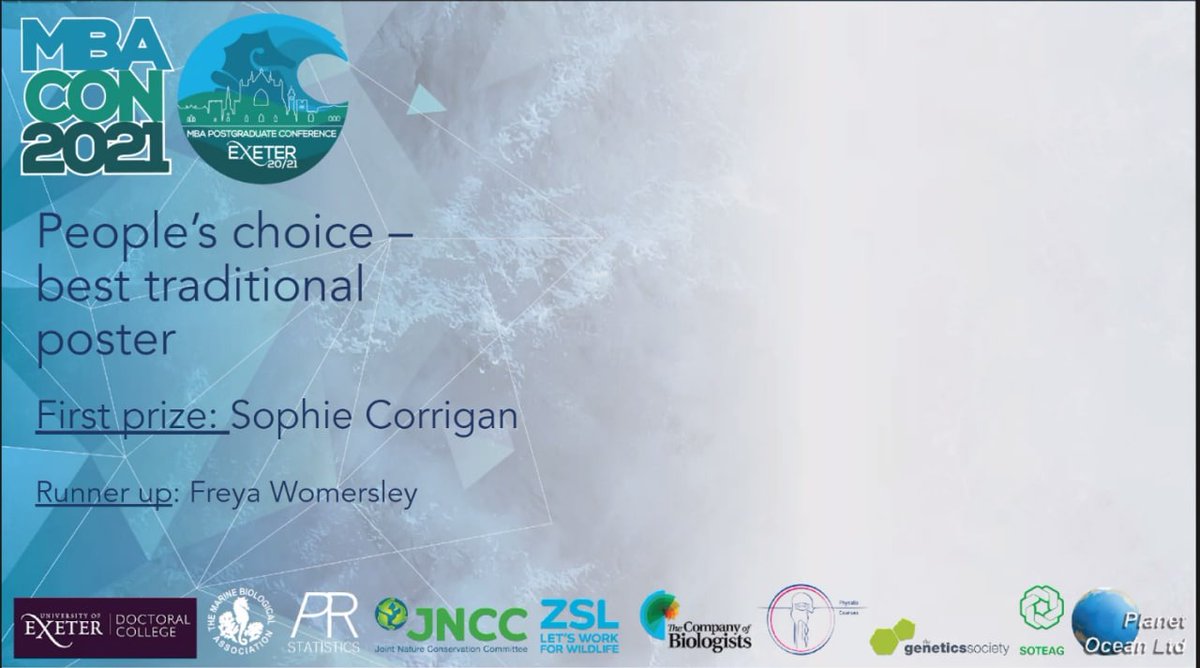 Sophie Corrigan (@seaweedsoph) on Twitter photo Massive congratulations to the <a href="/MBAcon2020/">MBA Conference 2020/21 - Exeter</a> organisers for such an exceptional and engaging online conference this week 👏
I had lots of fun presenting my work on #seaweed cultivation and was honoured to win best talk and people's choice poster in my categories🌱 #MBA21 Massive congratulations to the <a href="/MBAcon2020/">MBA Conference 2020/21 - Exeter</a> organisers for such an exceptional and engaging online conference this week 👏
I had lots of fun presenting my work on #seaweed cultivation and was honoured to win best talk and people's choice poster in my categories🌱 #MBA21