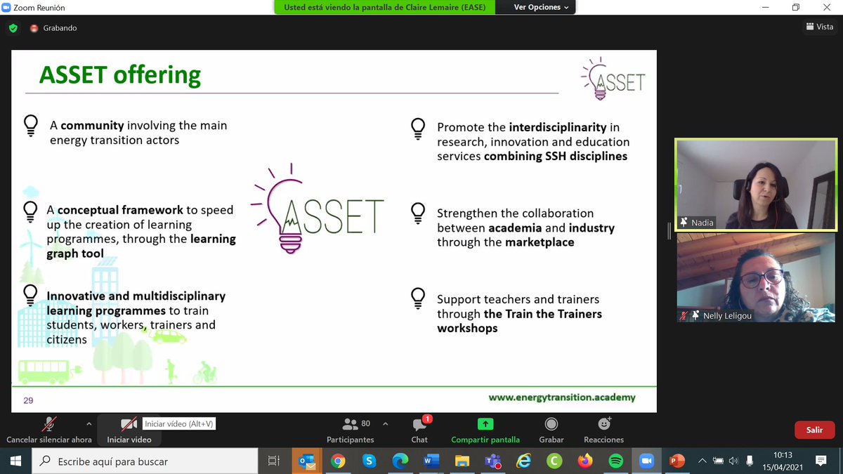 Project_Asset's tweet photo. 👉♻️Now we have @npolitout the project coordinator of the @Project_Asset with @leligou and @KristinPap3 in a slot to assess the needs: telling us a bit more of the project overview and its relevance in the sector.
From @AriMarcomm #WestAtticaUniversity and @PanteraPlatform THANKS https://t.co/t2vBW355Ge
