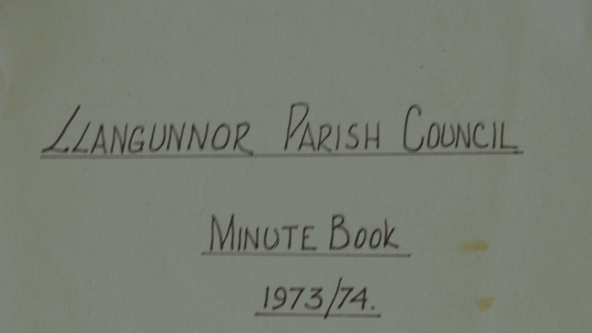 LlangunnorNet's tweet photo. Made a start on transcribing the minutes from 1973 for Llangunnor Parish Council. For every year that we transcribe we gain a valuable insight into issues of the day and membership of the Council, which is helping us build up our complete list of Councillors and length of service https://t.co/lxDdasyU2f