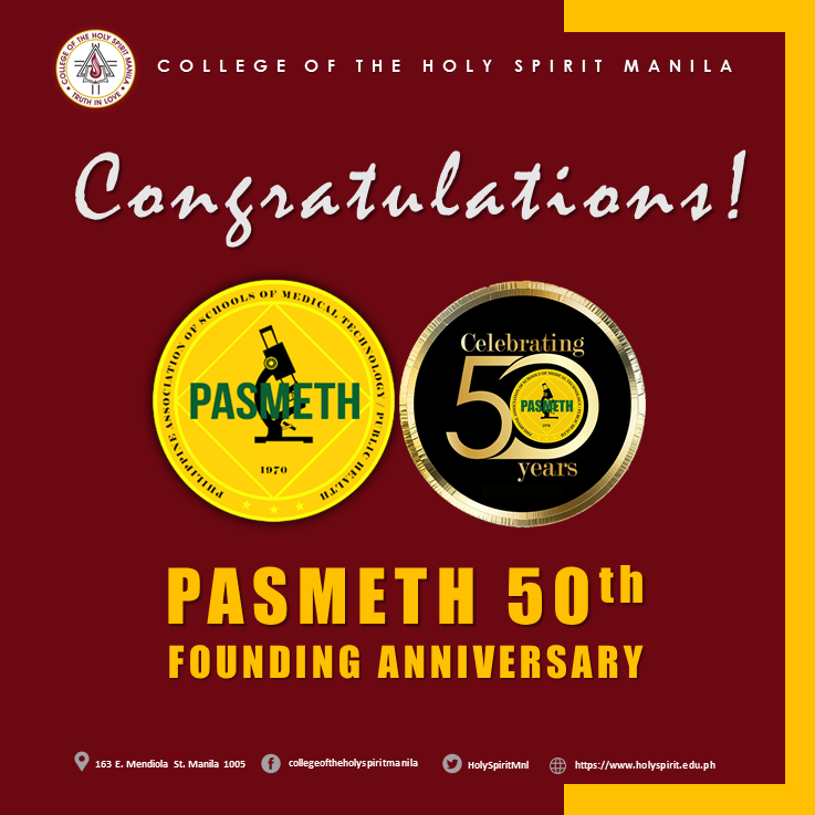 HolySpiritMnl's tweet photo. Congratulations!
PASMETH 50th Founding Anniversary https://t.co/D8pIdsM9x7