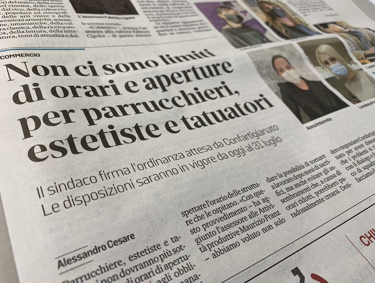 C’è voglia di recuperare il tempo perso in zona rossa. I titolari delle attività hanno accolto con favore l’ordinanza del sindaco del <a href="/ComuneDiUdine/">Comune di Udine</a>. Sarà lo stesso per i dipendenti?? Sul <a href="/messveneto/">messaggeroveneto</a>
