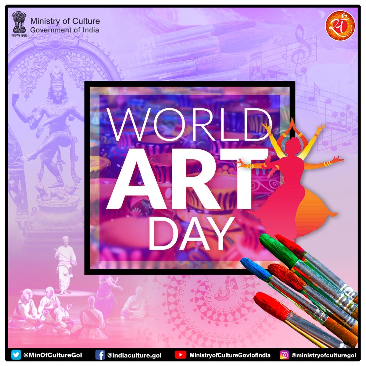Culture_Fund's tweet photo. Proclaimed at the 40th session of UNESCO's General Conference in 2019, #WorldArtDay is a celebration and dialogue for the promotion of the diversity of cultural expressions, artistic creations and to highlight the contributions of artists for global sustainable development. https://t.co/Ir6x8dqIFs