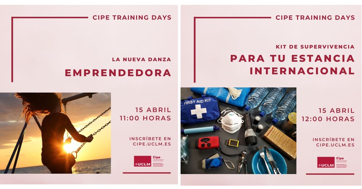 UCLM Emprende (@uclmemprende) on Twitter photo Hoy es jueves y seguimos con🏋️♂️ #CIPEtrainingdays 🏋️♂️, el programa de #competencias para #empleo y #emprendimiento de <a href="/uclm_es/">Universidad de Castilla-La Mancha</a>. A las 11h hablaremos de #emprendimiento y a las 12h de #estanciasinternacionales. Hay créditos ECTS. Acceso directo a Teams ow.ly/2jwe50EjomS Hoy es jueves y seguimos con🏋️♂️ #CIPEtrainingdays 🏋️♂️, el programa de #competencias para #empleo y #emprendimiento de <a href="/uclm_es/">Universidad de Castilla-La Mancha</a>. A las 11h hablaremos de #emprendimiento y a las 12h de #estanciasinternacionales. Hay créditos ECTS. Acceso directo a Teams ow.ly/2jwe50EjomS
