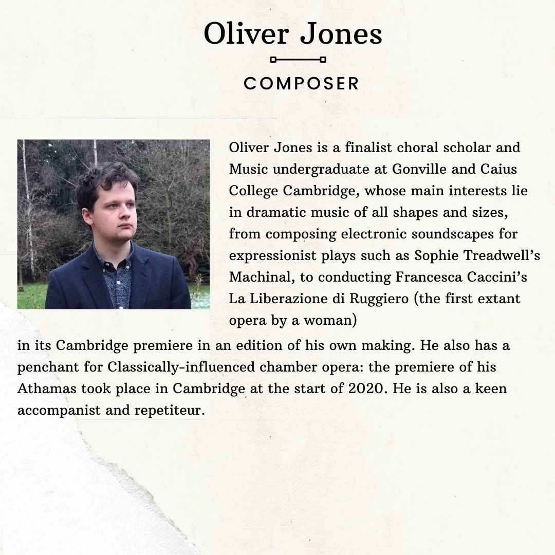 Introducing Oliver Jones, the Composer of this afternoon’s opera. 

We’ve got something new for you with today’s piece, “Too Close for Comfort” or the story of Daedalus and Icarus as we’ve been working with Darren East and the wonderful puppeteers from <a href="/BrightonPuppets/">Puppetry School</a>!