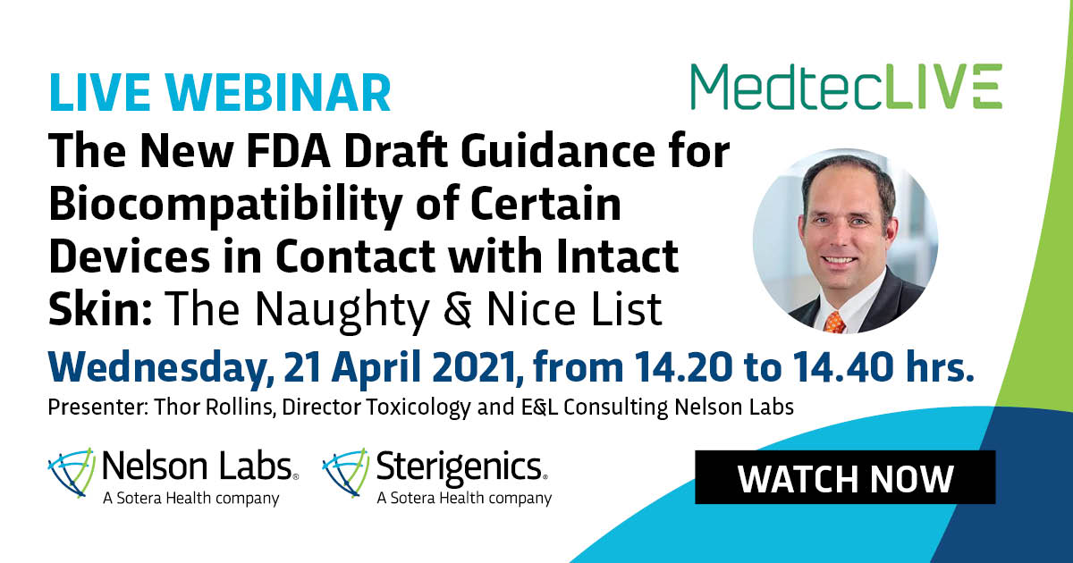 We are happy to announce that Nelson Labs will be exhibiting at the 2nd edition of VIRTUAL MedtecLIVE together with our sistercompany Sterignics. Register for a live presentation from Thor Rollins, here!
https://t.co/5AEDrLg2Ly https://t.co/zMYp7RrUHu