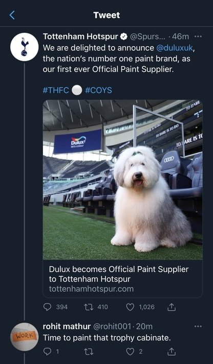 RT @TrollFootball: Even Spurs sponsors are mocking them https://t.co/hqG3HEeTbv
