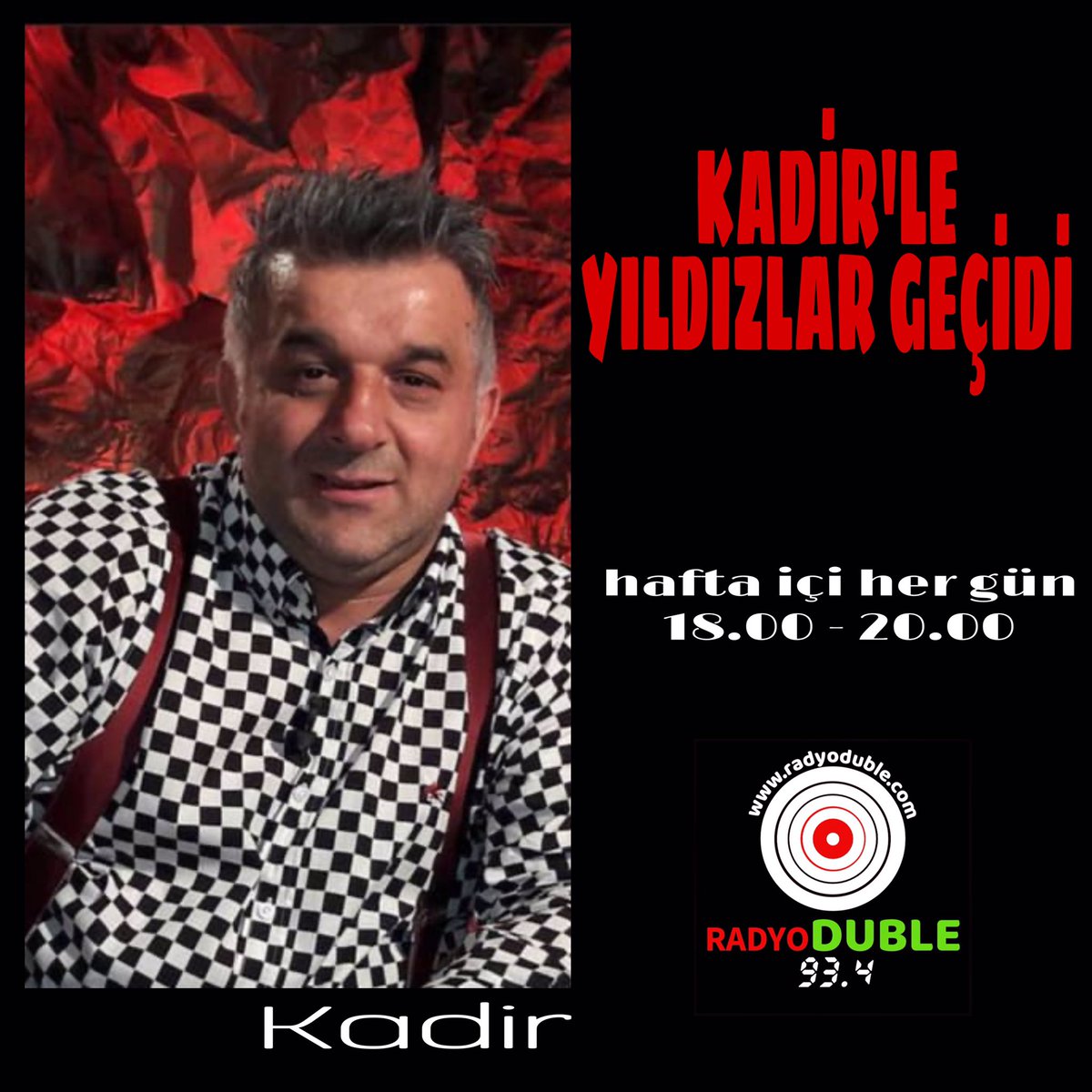 Kadir’le Yıldızlar Geçidi hafta içi her gün sizlerle! #kadir #radyoistanbulfm #radyo #frekans #radyotürkiye #yıldızlargeçidi