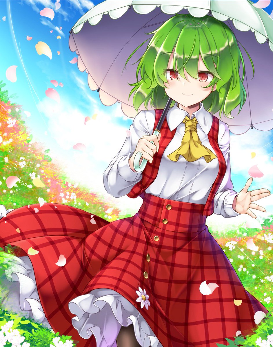 風見幽香 「#過去絵で食ういいねは旨い
去年の今頃描いてた幽香ちゃん? 」|赤束子のイラスト