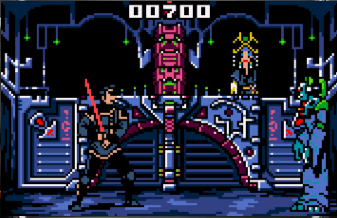 RGgamedev's tweet photo. General Luger is aware of you and you'll not succeed! #starblader #AtariLynx https://t.co/wvB5ZfNWBl