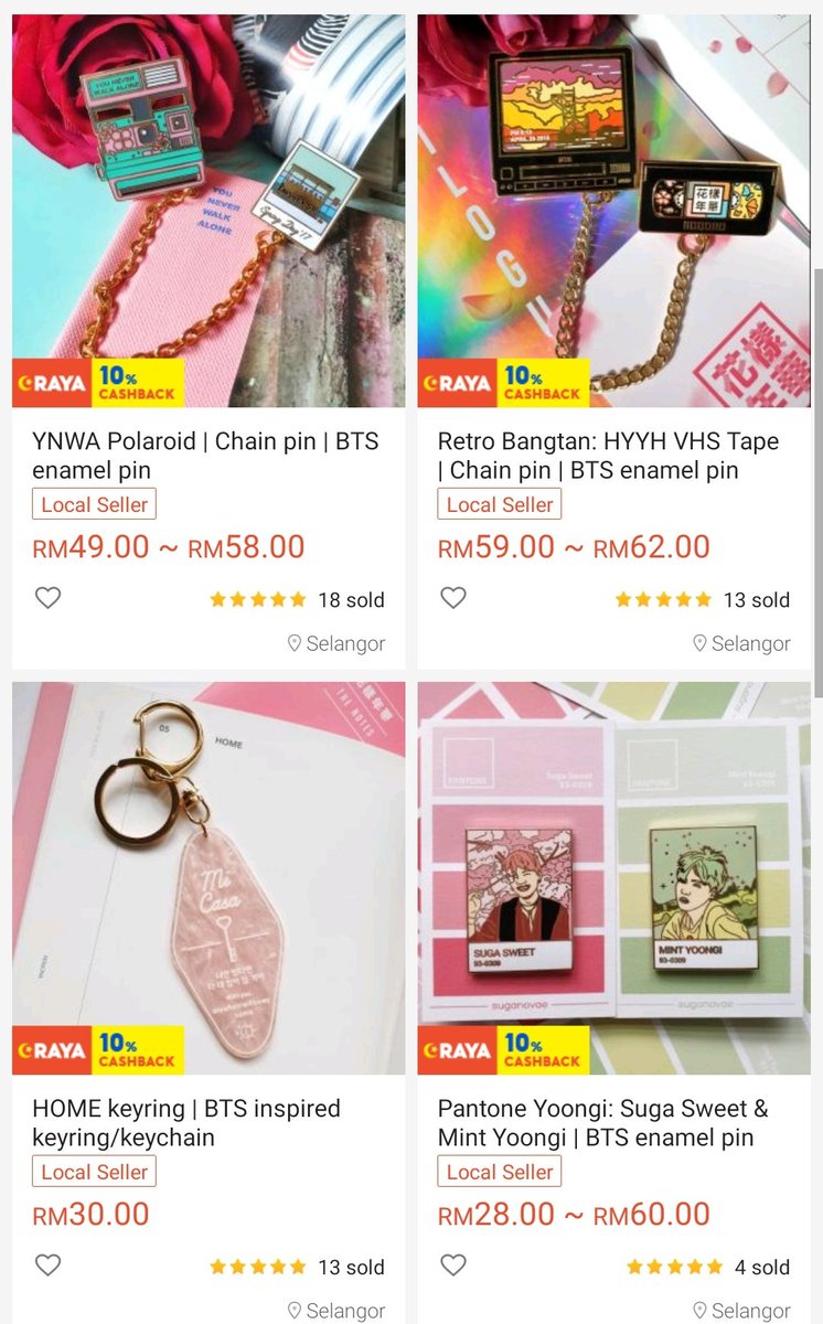 suganovae's tweet photo. Hihi! I was invited to join Shopee's 10% cashback promotion hehe so if you're interested to get some of my products, now would be a great time to get them 😊 Promotion is only until 22/4!

Shipping to Malaysia only btw huhu https://t.co/AnyJn2yYny https://t.co/EJx7yhP7rU