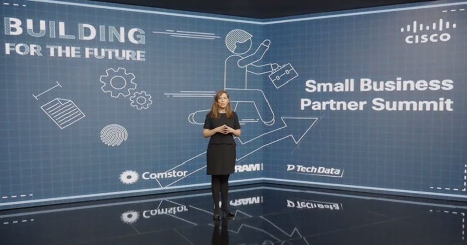 DulceRabassa's tweet photo. Olga García @OGFREY Directora de Pequeña Empresa de Cisco España destaca “La gran oportunidad en Small Business”  
👉https://t.co/O9v4M1MTqB

#CiscoSBSummit #BuildingForTheFuture #Cisco #CiscoPartnerES #PyMEs https://t.co/AJIGG3u7rL
