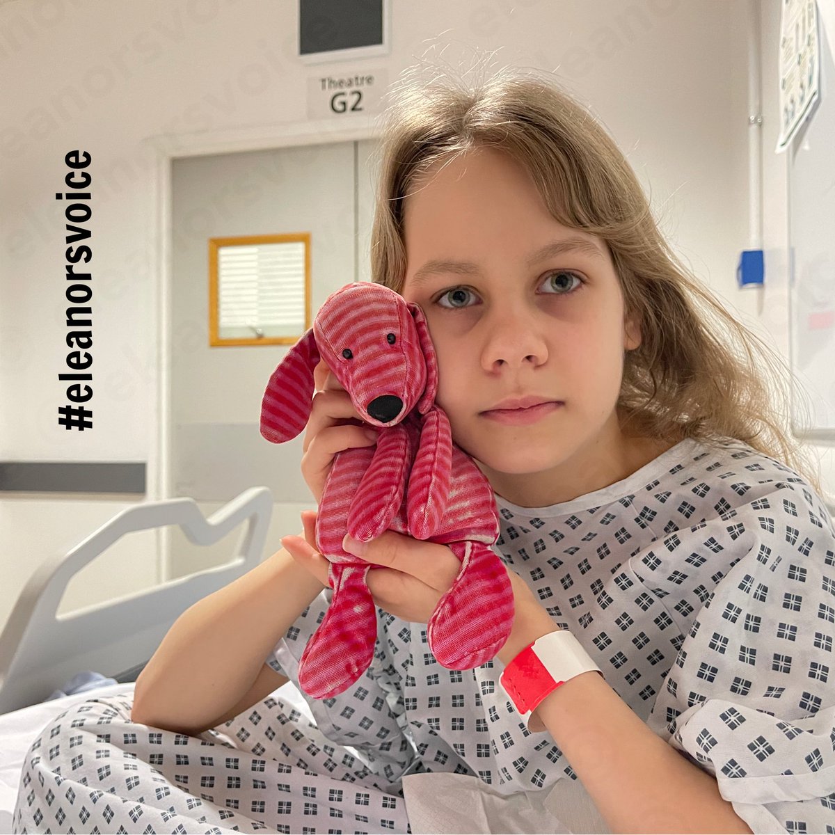 This is the moment we sent our little girl off to undergo a lengthy &amp; difficult neurosurgical procedure. Hoping for better things on the other side. Please spare Eleanor a thought today to send positivity in whatever way you can. Thank you. #everythingcrossed #eleanorsvoice 💜✨