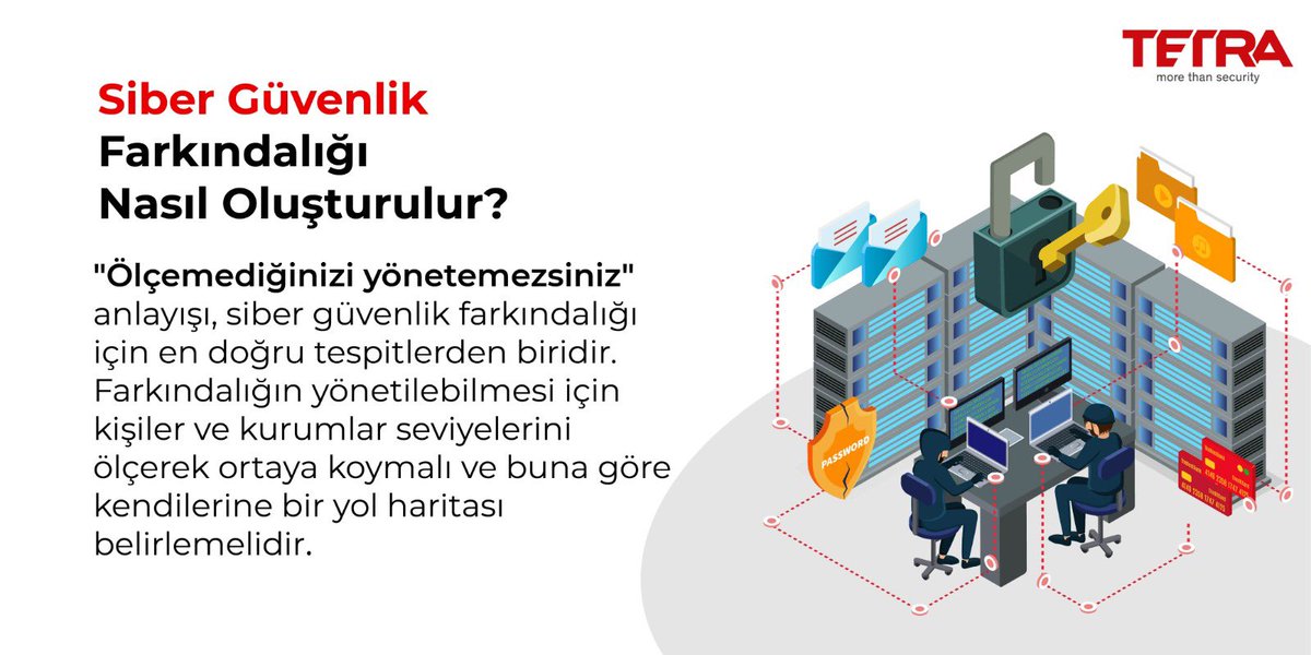 Siber Güvenlik Farkındalığı Nasıl Oluşturulur?

#tetrabilisim #sibergüvenlik #farkındalık