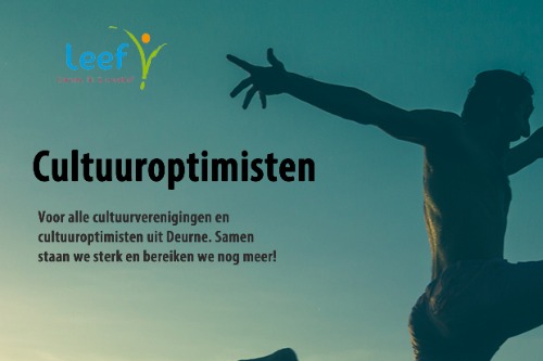 Cultuuroptimisten <a href="/Leefdeurne/">Leef! Deurne</a> vanavond 15 april (digitaal) over ledenwerving en Deurnese initiatieven zoals Global Goals en CCDeeTV <a href="/CultuurDeurne/">CC Deurne</a> Tevoren aanmelden via: leefdeurne.nl/cultuuroptimis…