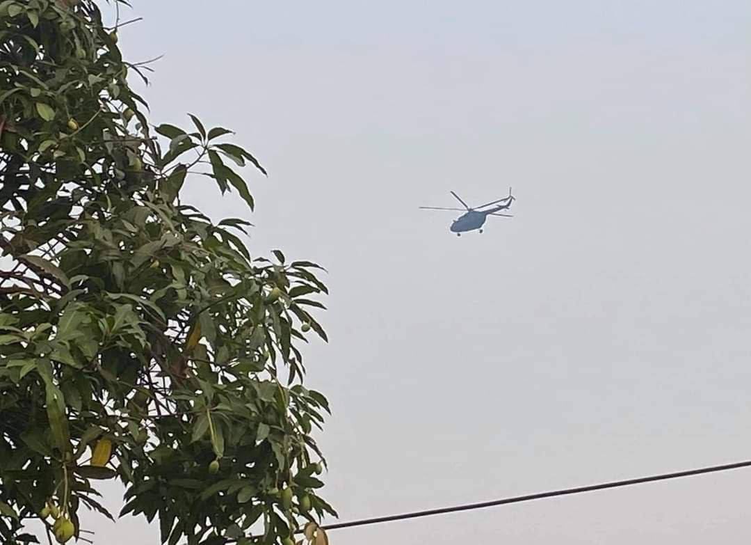 In Bhamaw, military terrorists used airstrikes to bomb attacks on nearby villages around Myothit area.
#Apr14Coup
#WhatsHappeningInMyanmar