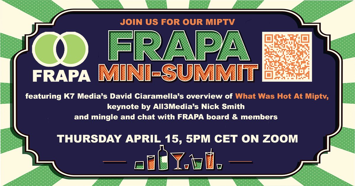 Join us today at 17:00hrs CET. Scan the QR code or click here to join: bit.ly/3acmby6
#Frapa