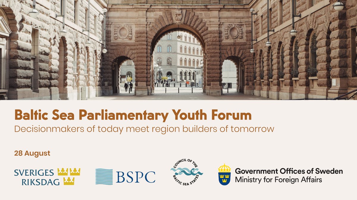 📢Young region builders: have your say on the future of the #BalticSeaRegion! Register for the Baltic Sea Parliamentary Youth Forum taking place in #Stockholm and online➡️ cbss.org/2021/04/01/app…