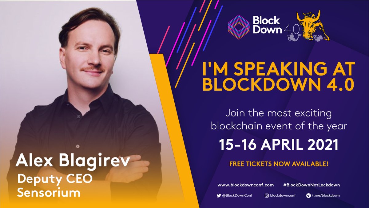 SensoToken's tweet image. 📢Future of NFT in Virtual Reality 🪐✨

Join Deputy CEO of Sensorium Corp. Alex Blagirev at the   @BlockDownConf Live Today!

⌚ April 16  - 13:35 [CET]
🎟️ FREE ticket: blockdownconf.com/tickets/
💻 Join a live stream theta.tv/blockdown

#BlockDownnotlockdown #VR #NFT #SENSO