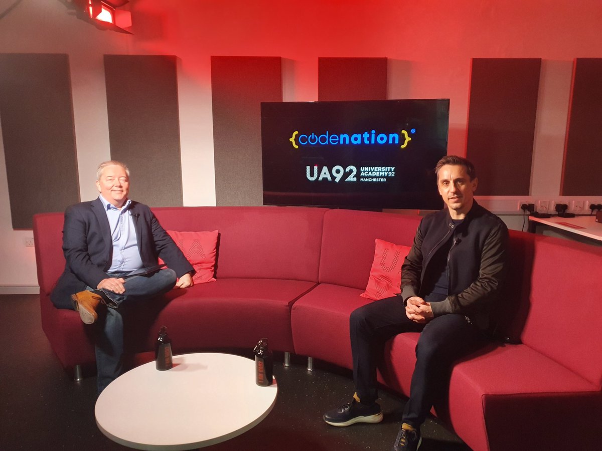 We're live with <a href="/GNev2/">Gary Neville</a> and David Muir, Founder and CEO of <a href="/wearecodenation/">Code Nation</a> #DigitalSkills #WeAreUA92 🎥 there's still time to join: zoom.us/webinar/regist…