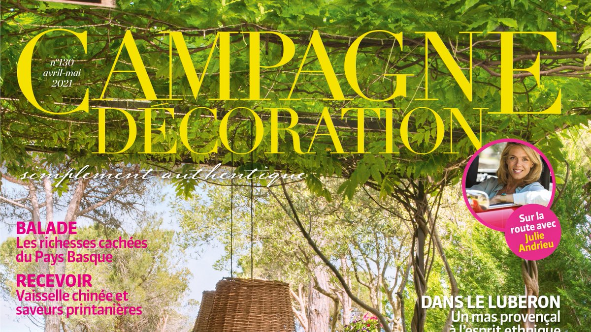🌳 CAMPAGNE DÉCORATION

Dès demain, jetez-vous sur le tout nouveau Campagne décoration, toujours accompagné par sa rubrique signée Julie Andrieu  (Les carnets de Julie) !

#wildhorses #press #campagne #décoration #deco #campagnedeco #spring #outdoor #extérieur #lifestyle