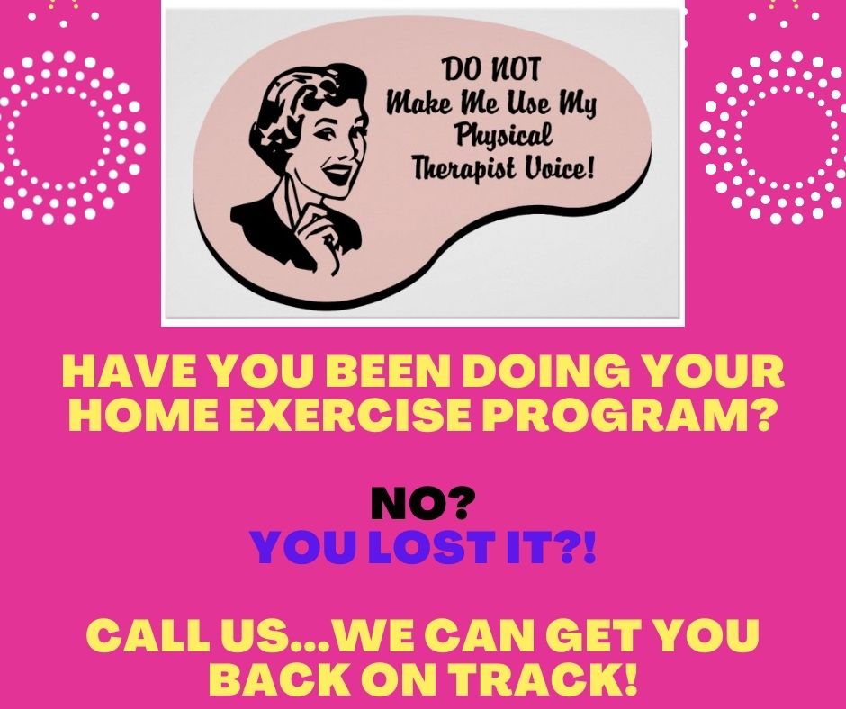 HetrickCenter's tweet image. Have you been doing your #HomeExerciseProgram? No?!?! You lost it?!?! Our #PhysicalTherapy team can help get you back on-track! #TheHetrickCenter